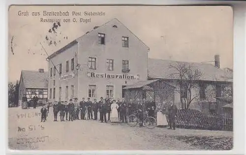 71429 Ak Gruß aus Breitenbach bei Siebenlehn Restaurant von O. Vogel 1912