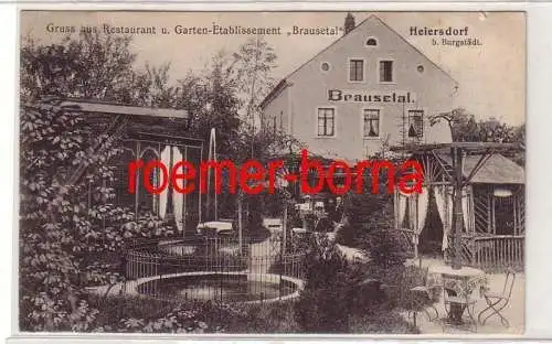 43094 Ak Heiersdorf b. Burgstädt Restaurant 'Brausetal' um 1910