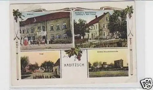 30296 Mehrbild-Ak Kaditzsch Bäckerei Gasthof usw. 1926