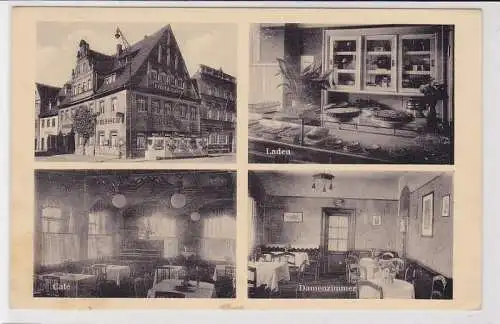 93845 Mehrbild Ak Colditz in Sachsen 'Schloß Cafe' 1942