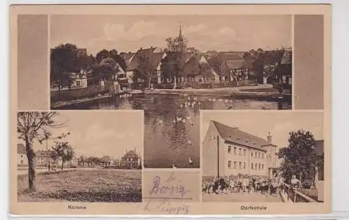 92983 Mehrbild Ak Wyhra Bezirk Leipzig Kolonie, Dorfschule 1929