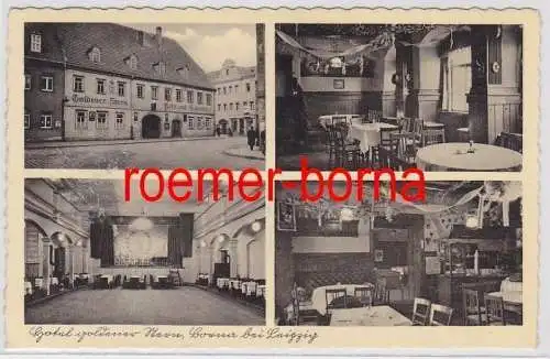 82079 Mehrbild Ak Borna bei Leipzig Hotel goldener Stern 1940