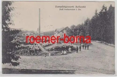80603 Ak Dampfsägewerk Zellwald bei Siebenlehn 1919