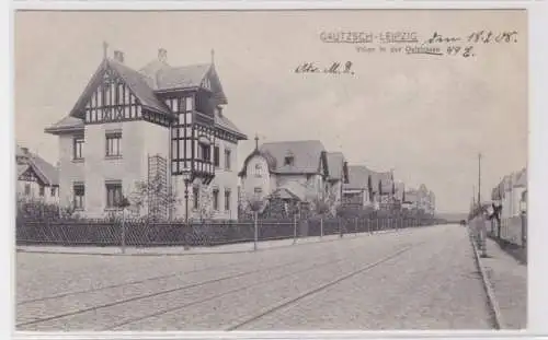 76501 Ak Gautzsch Leipzig Villen in der Oststrasse 1908