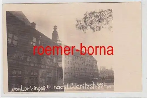78309 Mehrbild Foto Ak Leipzig Lortzing- und Lüderitzstraße 1931