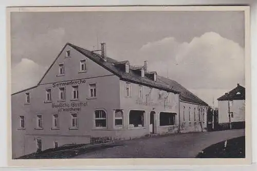 68246 Ak Friedrichsgrün Vogtland Weidlichs Gasthof und Fleischerei um 1940