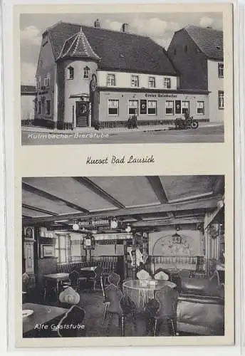 68880 Mehrbild Ak Kurort Bad Lausick Kulmbacher Bierstube um 1930