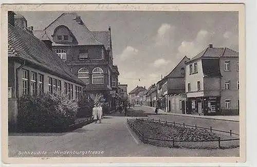 67406 Ak Schkeuditz Hindenburgstrasse 1940