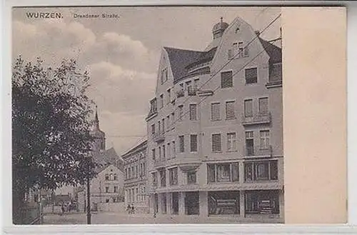 64138 Feldpost Ak Wurzen Dresdner Strasse 1914