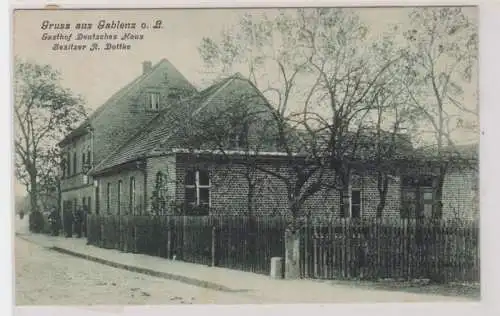 46558 Ak Gruss aus Gablenz o.L. Gasthof Deutsches Haus 1913