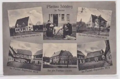 37490 Mehrbild Ak Pfarrhaus Schönberg bei Meerane 1914