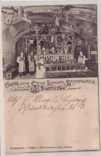 31/14 Ak Leipziger Bauernschänke Dorfkrug 1906