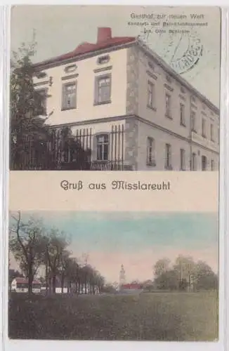 35564 Mehrbild Ak Gruß aus Misslareuht Gasthof zur neuen Welt 1922