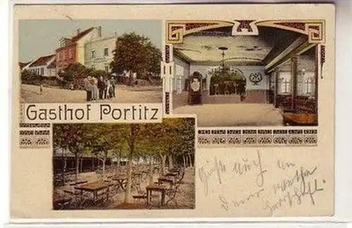 61363 Mehrbild Ak Gasthof Portitz bei Taucha 1927