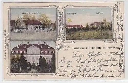 61889 Mehrbild Ak Gruß aus Benndorf bei Frohburg 1909