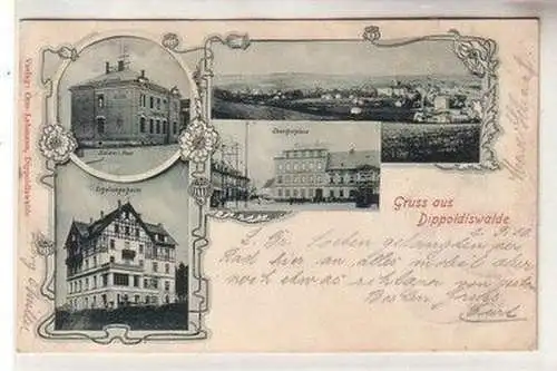 60545 Mehrbild Ak Gruß aus Dippoldiswalde Post Erholungsheim Oberthorplatz 1900