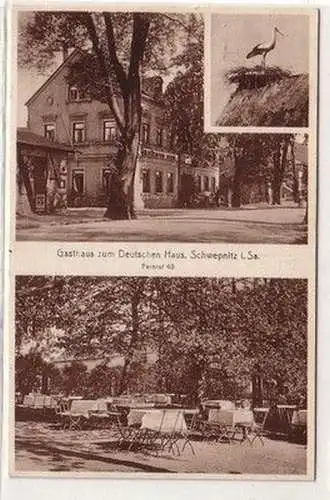 59009 Mehrbild Ak Schwepnitz in Sachsen Gasthaus zum Deutschen Haus 1935