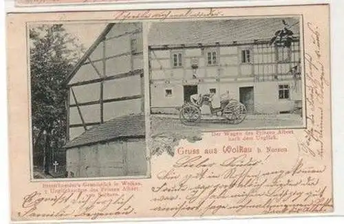 60144 Mehrbild Ak Gruß aus Wölkau bei Nossen 1907