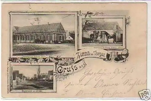 32862 Mehrbild Ak Gruß aus Zinna bei Torgau 1900