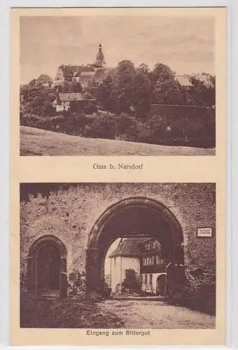 91971 AK Ossa bei Narsdorf - Eingang zum Rittergut, Totalansicht