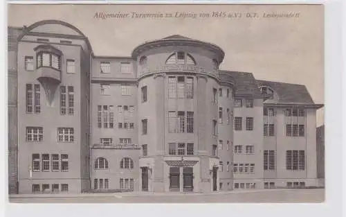 86200 AK Allgemeiner Turnverein zu Leipzig von 1845 D.T. Leplaystraße 11 um 1910