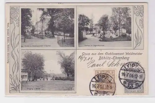 86461 Mehrbild Ak Gruss aus dem Etablissement Böhlitz-Ehrenberg (Leipzig) 1904