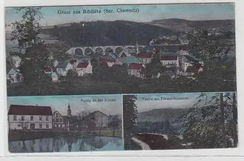 68916 Mehrbild Ak Gruss aus Rödlitz (Bezirk Chemnitz) um 1920