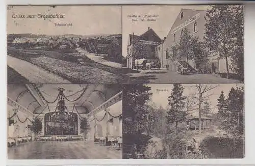 70367 Mehrbild Ak Gruß aus Großbothen Gasthaus 'Tonhalle' usw. 1910