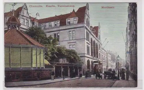 71178 Ak Chemnitz kaufmännisches Vereinshaus Moritzstrasse 1909