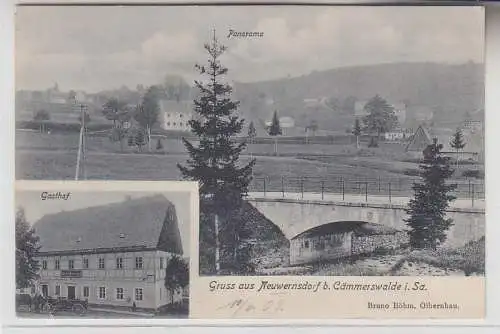 71209 Mehrbild Ak Gruß aus Neuwernsdorf bei Cämmerswalde in Sachsen Gasthof 1909