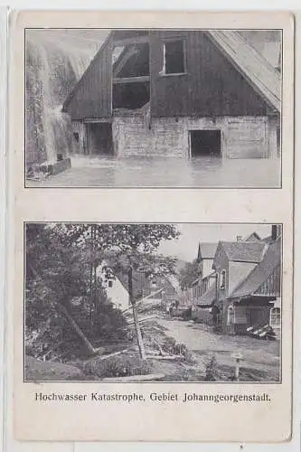 68483 Mehrbild Ak Hochwasser Katastrophe Gebiet Johanngeorgenstadt 1931