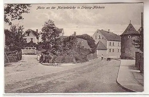 60572 Ak Motiv an der Marienbrücke in Leipzig Möckern 1926