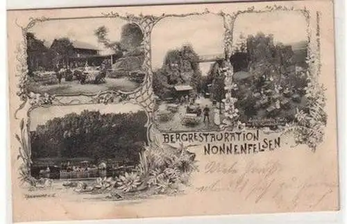 60540 Mehrbild Ak Bergrestauration Nonnenfelsen 1901