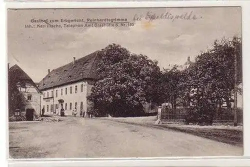 58910 Ak Reinhardtsgrimma Gasthof zum Erbgericht 1928