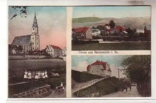 59566 Mehrbild Ak Gruß aus Bärenwalde in Sachsen 1912