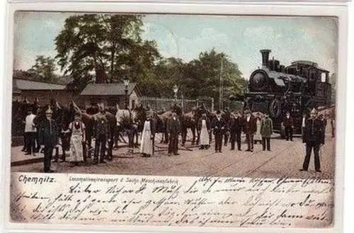 59220 Ak Chemnitz Lokomotiventransport der sächs. Maschinenfabrik 1906