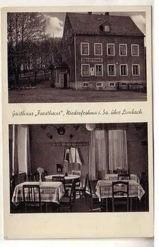 58765 Mehrbild Ak Niederfrohna Gasthaus "Forsthaus" um 1930