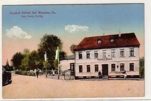 58668 Ak Gasthof Köthel bei Meerane in Sachsen um 1910