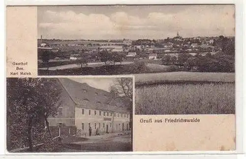 58810 Mehrbild Ak Gruß aus Friedrichswalde Gasthof 1918