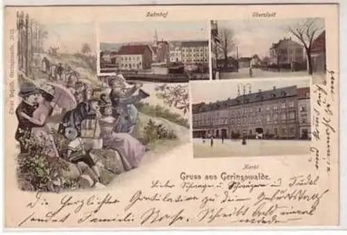 42502 Mehrbild Ak Gruss aus Geringswalde 1902