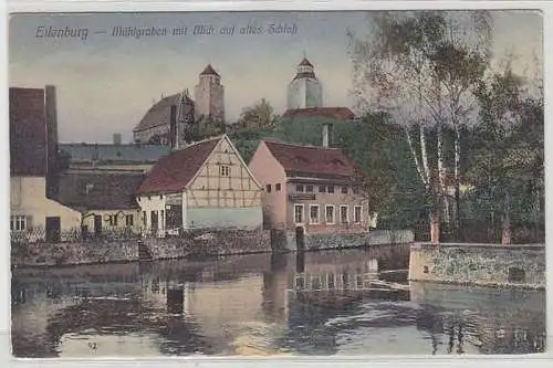 44322 Ak Eilenburg Mühlgraben mit Blick auf altes Schloß um 1910