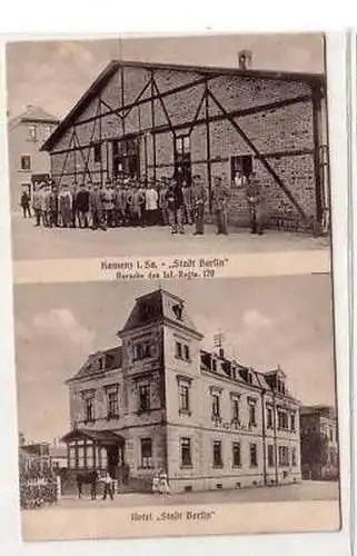 40971 Mehrbild Ak Kamenz Hotel "Stadt Berlin" um 1915