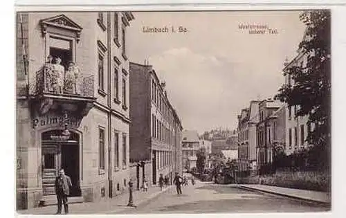 40890 Ak Limbach in Sachsen Weststrasse um 1909