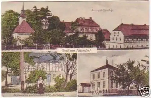 25060 Mehrbild-Ak Gruß aus Naundorf 1928