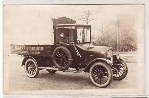 14/57 Foto Ak Leipzig Eutritzsch LKW Firma Lehmann 1920