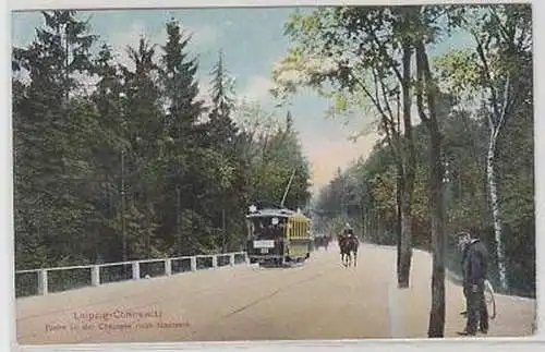 1/88 Ak Leipzig Connewitz Strassenbahn um 1910