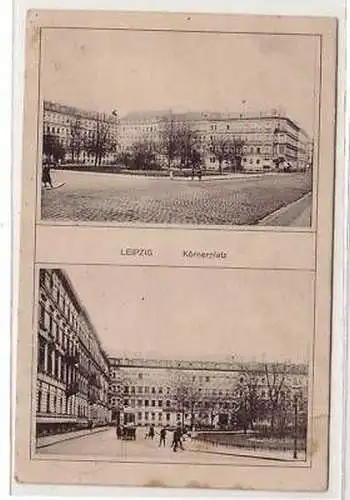 10/46 Mehrbild Ak Leipzig Körnerplatz 1910