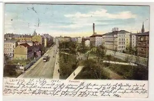 10/7 Ak Leipzig Flossplatz 1902