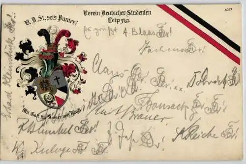 92136 Studentika Ak Verein Deutscher Studenten Leipzig 1911