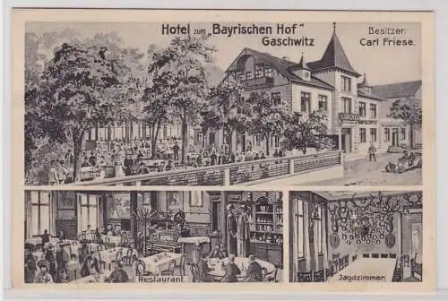 88533 AK Hotel zum 'Bayrischen Hof' Gaschwitz, Besitzer Carl Friese 1911